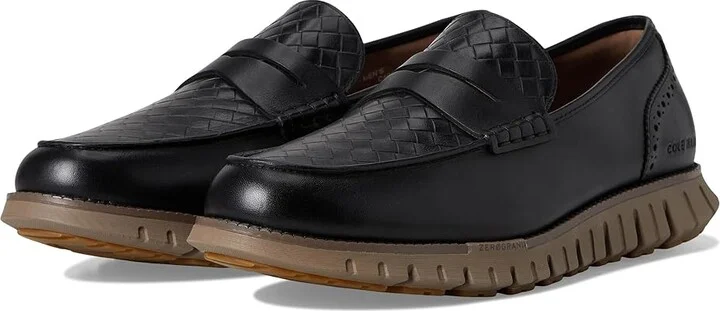 Cole Haan Zerogrand Remastered Penny Loafer Men's Lace-up Boots Black Stamped/Lava/Irish Coffee : 8.5 D - Medium