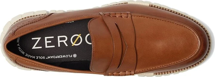 Cole Haan Zerogrand Remastered Penny Loafer Men's Lace-up Boots British Tan/Natural Tan/Ivory : 11 D - Medium - Image 2