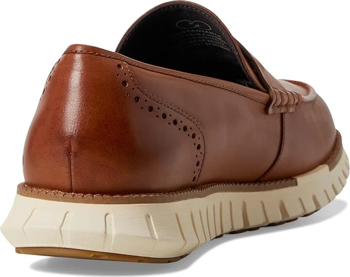Cole Haan Zerogrand Remastered Penny Loafer Men's Lace-up Boots British Tan/Natural Tan/Ivory : 11 D - Medium - Image 4