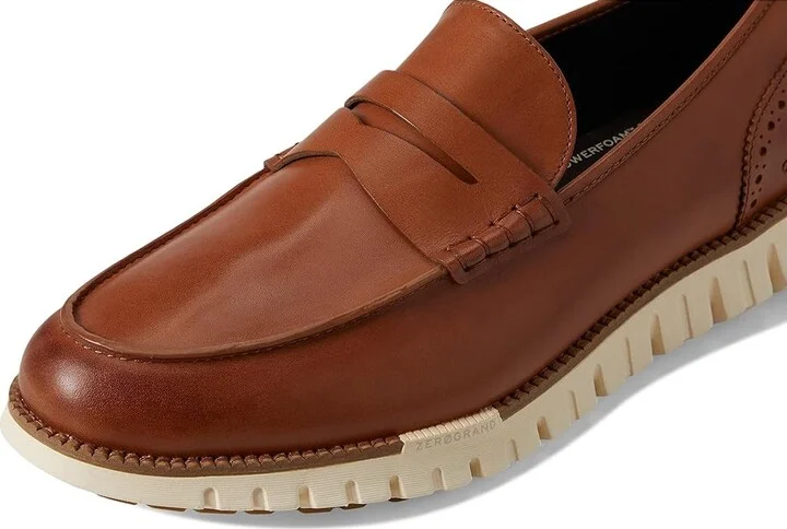 Cole Haan Zerogrand Remastered Penny Loafer Men's Lace-up Boots British Tan/Natural Tan/Ivory : 11 D - Medium - Image 7