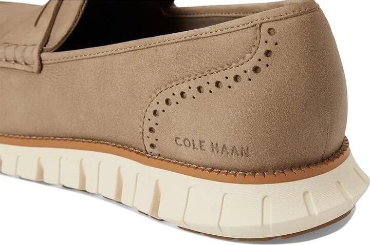 Cole Haan Zerogrand Remastered Penny Loafer Men's Lace-up Boots Dark Latte Nubuck/Natural Tan/Ivory : 7.5 D - Medium - Image 7