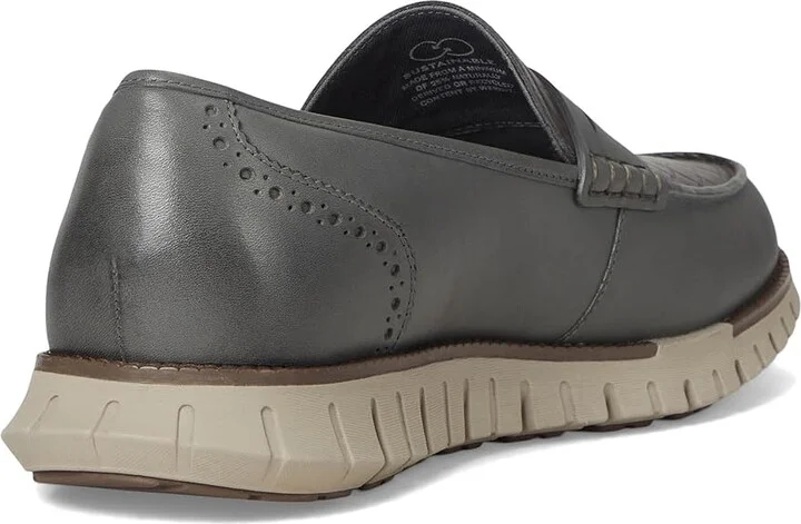Cole Haan Zerogrand Remastered Penny Loafer Men's Lace-up Boots Lava Smoke Stamped/Lava/Dove : 10 W - Wide - Image 4