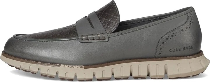 Cole Haan Zerogrand Remastered Penny Loafer Men's Lace-up Boots Lava Smoke Stamped/Lava/Dove : 10 W - Wide - Image 6
