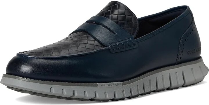 Cole Haan Zerogrand Remastered Penny Loafer Men's Lace-up Boots Navy Blazer Stamped/Lava Smoke/Sea Stone : 10 D - Medium - Image 5