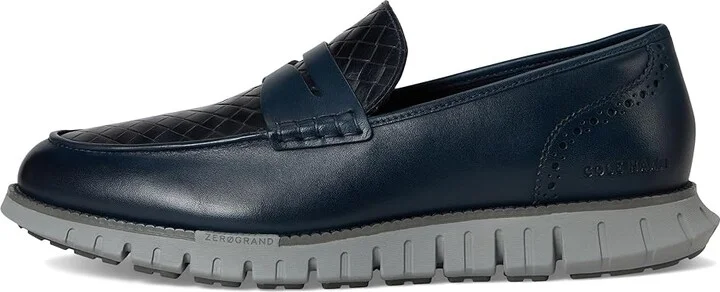 Cole Haan Zerogrand Remastered Penny Loafer Men's Lace-up Boots Navy Blazer Stamped/Lava Smoke/Sea Stone : 10 D - Medium - Image 6