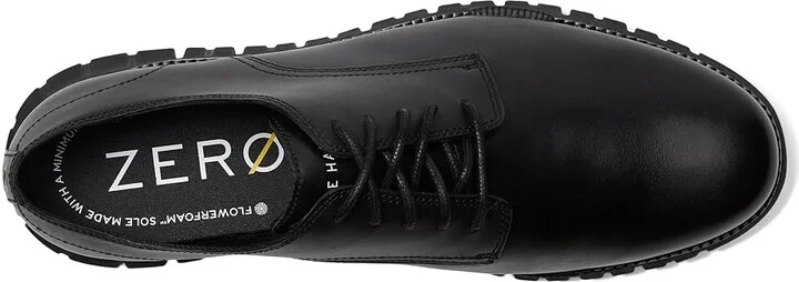 Cole Haan Zerogrand Remastered Plain Toe Oxford Men's Lace Up Wing Tip Shoes Black/Black : 8 W - Wide, Leather - Image 2