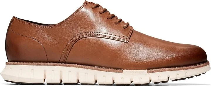 Cole Haan Zerogrand Remastered Plain Toe Oxford Men's Lace Up Wing Tip Shoes British Tan/Ivory : 7.5 D - Medium, Leather - Image 7