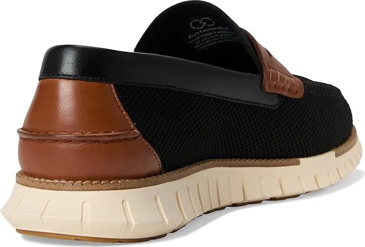Cole Haan Zerogrand Remastered Stitchlite Loafer Men's Lace-up Boots Black/Brit Tan/Ivory : 10 W - Wide, Leather - Image 4