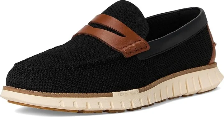 Cole Haan Zerogrand Remastered Stitchlite Loafer Men's Lace-up Boots Black/Brit Tan/Ivory : 10 W - Wide, Leather - Image 5