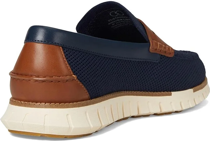 Cole Haan Zerogrand Remastered Stitchlite Loafer Men's Lace-up Boots Navy Blazer/Brit Tan/Ivory : 11 W - Wide, Leather - Image 4