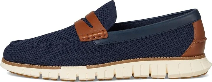 Cole Haan Zerogrand Remastered Stitchlite Loafer Men's Lace-up Boots Navy Blazer/Brit Tan/Ivory : 11 W - Wide, Leather - Image 6