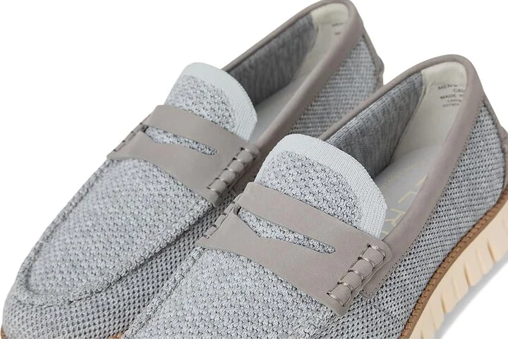 Cole Haan Zerogrand Remastered Stitchlite Loafer Men's Lace-up Boots Sea Stone/Natural/Ivory : 8 D - Medium, Leather - Image 7