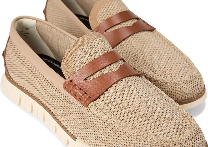 Cole Haan Zerogrand Remastered Stitchlite Loafer Men's Lace-up Boots Sesame/Brit Tan/Ivory : 10 D - Medium, Leather - Image 7
