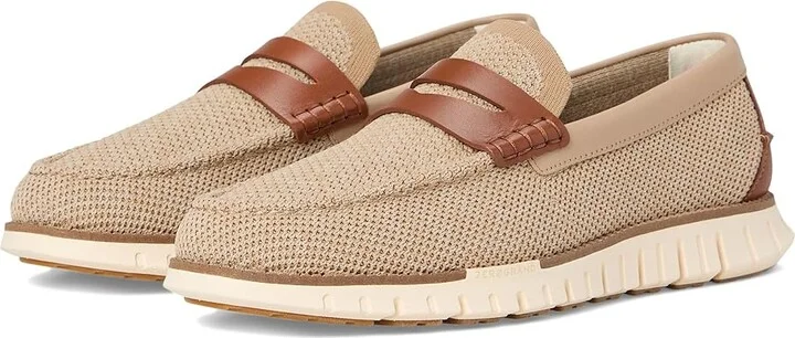 Cole Haan Zerogrand Remastered Stitchlite Loafer Men's Lace-up Boots Sesame/Brit Tan/Ivory : 10 D - Medium, Leather