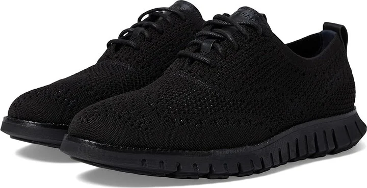 Cole Haan Zerogrand Remastered Stitchlite Wingtip Men's Lace-up Boots Black/Black : 8.5 W - Wide, Textile