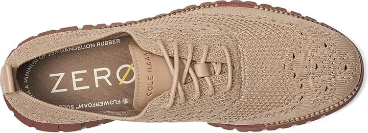 Cole Haan Zerogrand Remastered Stitchlite Wingtip Men's Lace-up Boots Light Sesame/Sesame/Dark Cuoio : 8 D - Medium, Textile - Image 2