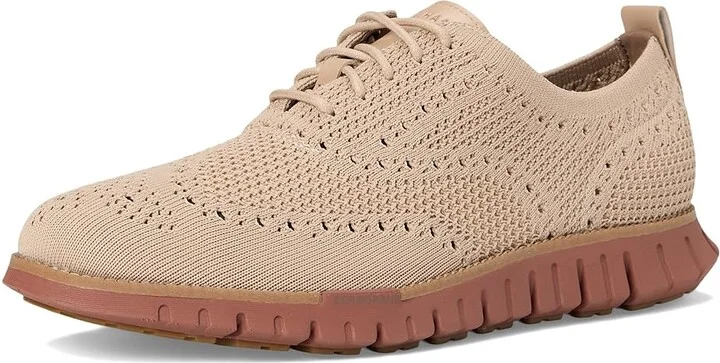 Cole Haan Zerogrand Remastered Stitchlite Wingtip Men's Lace-up Boots Light Sesame/Sesame/Dark Cuoio : 8 D - Medium, Textile - Image 5