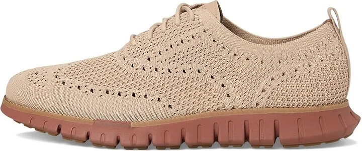 Cole Haan Zerogrand Remastered Stitchlite Wingtip Men's Lace-up Boots Light Sesame/Sesame/Dark Cuoio : 8 D - Medium, Textile - Image 6