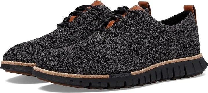 Cole Haan Zerogrand Remastered Stitchlite Wingtip Men's Lace-up Boots Magnet/Black : 8 D - Medium, Textile