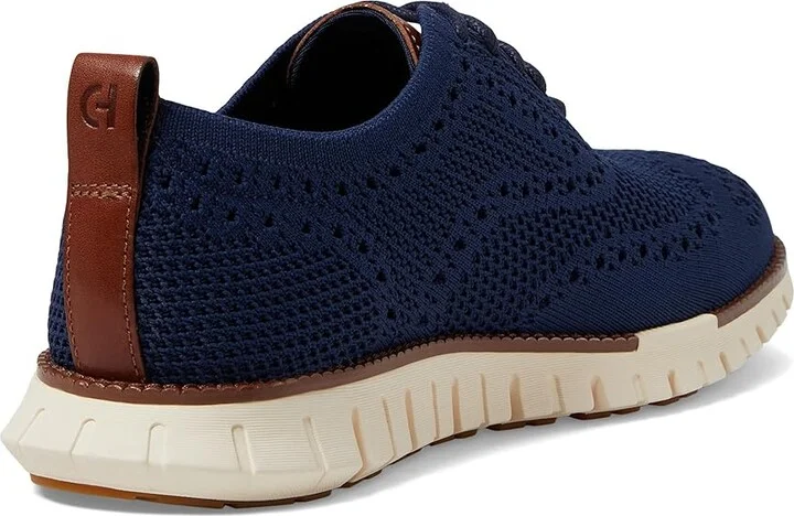 Cole Haan Zerogrand Remastered Stitchlite Wingtip Men's Lace-up Boots Marine Blue/Ivory : 8.5 D - Medium, Textile - Image 4
