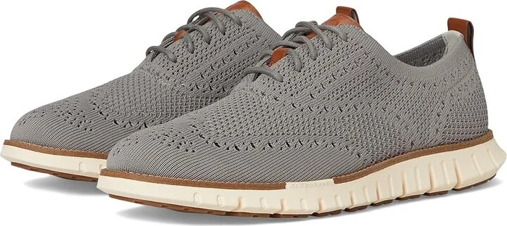 Cole Haan Zerogrand Remastered Stitchlite Wingtip Men's Lace-up Boots Sea Stone/Pecan/Ivory : 10 D - Medium, Textile