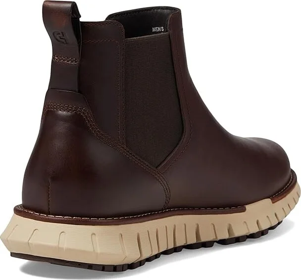 Cole Haan Zerogrand Remastered Waterproof Chelsea Boots Men's Boots Dark Coffee/Oxford Tan : 12 D - Medium, Leather - Image 4