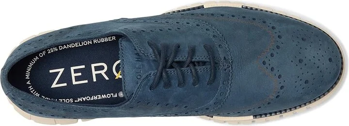 Cole Haan Zerogrand Remastered Wingtip Oxfords Men's Lace Up Wing Tip Shoes Big Dipper Nubuck/Natural/Ivory : 10 W - Wide, Leather - Image 2