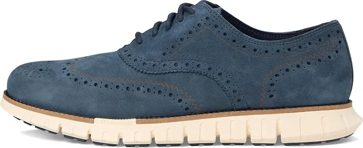 Cole Haan Zerogrand Remastered Wingtip Oxfords Men's Lace Up Wing Tip Shoes Big Dipper Nubuck/Natural/Ivory : 10 W - Wide, Leather - Image 6