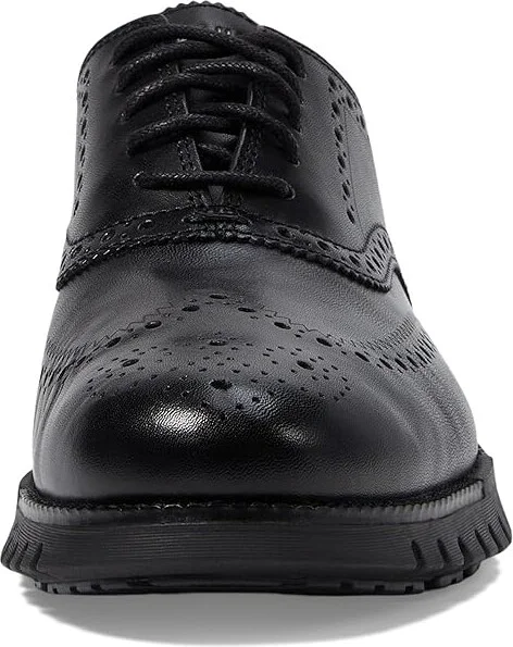 Cole Haan Zerogrand Remastered Wingtip Oxfords Men's Lace Up Wing Tip Shoes Black/Black : 8 W - Wide, Leather - Image 5