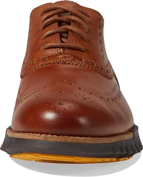 Cole Haan Zerogrand Remastered Wingtip Oxfords Men's Lace Up Wing Tip Shoes British Tan/Java : 12 W - Wide, Suede - Image 5