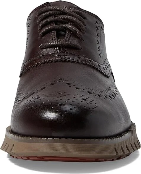 Cole Haan Zerogrand Remastered Wingtip Oxfords Men's Lace Up Wing Tip Shoes Dark Chocolate/Irish Coffee : 7.5 D - Medium, Suede - Image 5