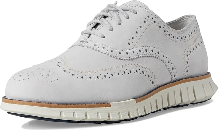 Cole Haan Zerogrand Remastered Wingtip Oxfords Men's Lace Up Wing Tip Shoes Microchip Nubuck/Big Dipper : 10.5 W - Wide, Leather - Image 5