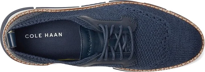 Cole Haan Zerogrand Revel Stitchlite Oxfords Women's Shoes Navy Big Dipper Knit : 10 C - Wide, Leather - Image 2