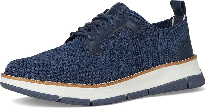 Cole Haan Zerogrand Revel Stitchlite Oxfords Women's Shoes Navy Big Dipper Knit : 10 C - Wide, Leather - Image 5