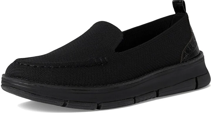 Cole Haan Zerogrand Revel Stitchlite Venetians Women's Shoes Black Knit/Croc Print/Black : 8.5 C - Wide, Leather - Image 5