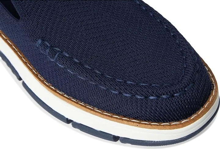 Cole Haan Zerogrand Revel Stitchlite Venetians Women's Shoes Navy Knit/Croc Print : 7 B - Medium, Leather - Image 7