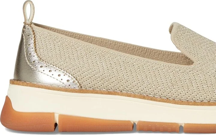 Cole Haan Zerogrand Revel Stitchlite Venetians Women's Shoes Rye Knit/Gold Metallic/Ivory : 6 B - Medium, Leather - Image 7