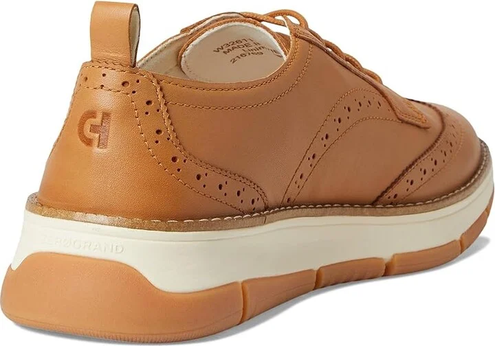 Cole Haan Zerogrand Revel Wingtip Oxfords Women's Shoes Biscuit/Ivory : 5 B - Medium, Leather - Image 4