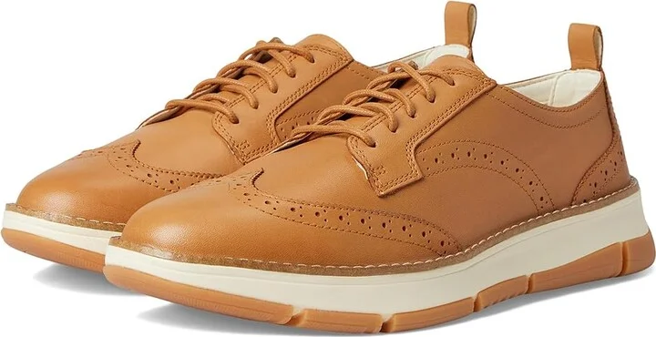 Cole Haan Zerogrand Revel Wingtip Oxfords Women's Shoes Biscuit/Ivory : 5 B - Medium, Leather