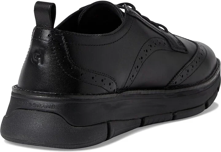 Cole Haan Zerogrand Revel Wingtip Oxfords Women's Shoes Black/Black : 7.5 C - Wide, Leather - Image 4