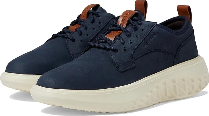 Cole Haan Zerogrand WFA Plain Toe Oxford Men's Lace-up Boots Navy Nubuck/White Cap Gray : 7 W - Wide