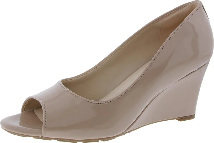 Coleen Womens Slip On Peep Toe Mary Janes