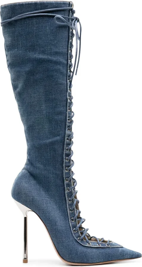 Colette 120mm denim boots