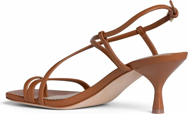 Colette Brown Leather Comfortable Sexy Strappy Sandal - Image 3