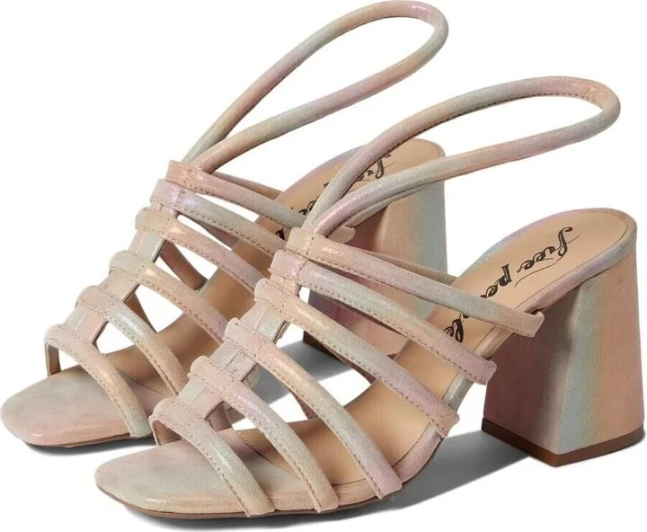 Colette Cinched Heel Women's US 9.5M Rainbow Metallic Sandal KHD325