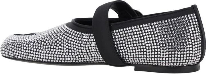'Colette' Multicolor Ballet Flats With Five-Toe Design And All-Over Applied Crystals In Tech Fabric - Image 3
