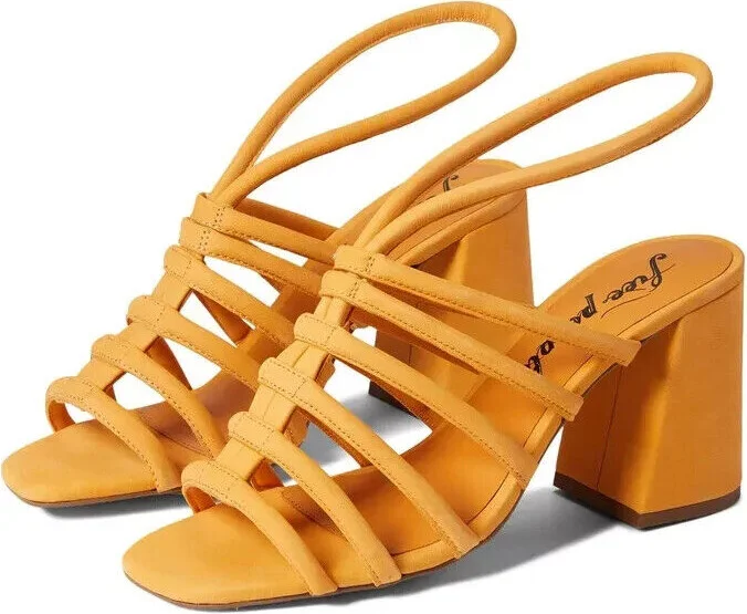 Colette OB1432993 Sandals Women's US 9 Hot Orange Block Heel KHD601
