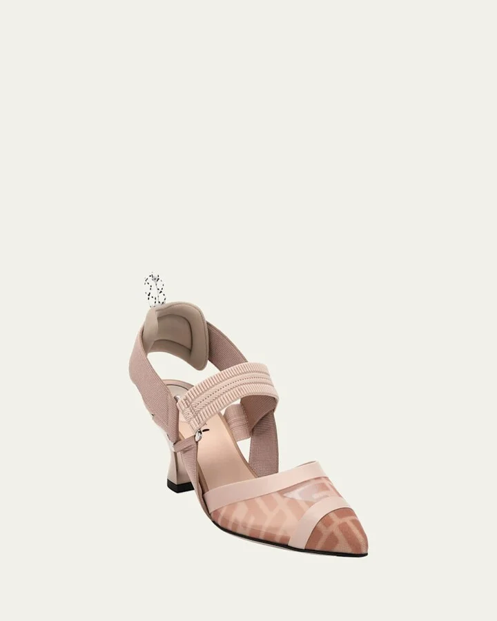 Colibri 55mm FF Mesh Slingback Pumps - Image 3