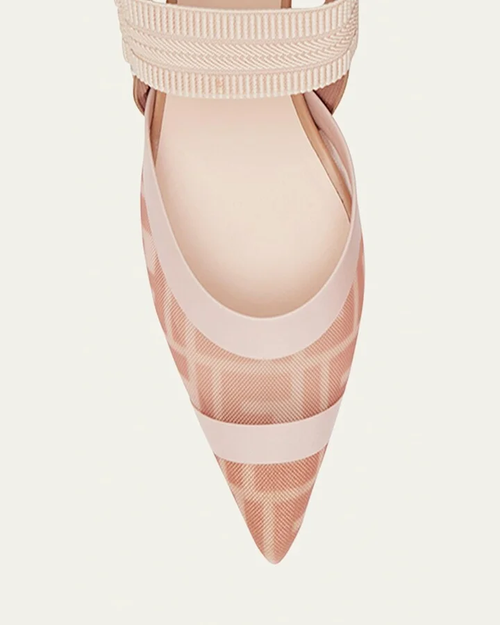 Colibri 55mm FF Mesh Slingback Pumps - Image 6