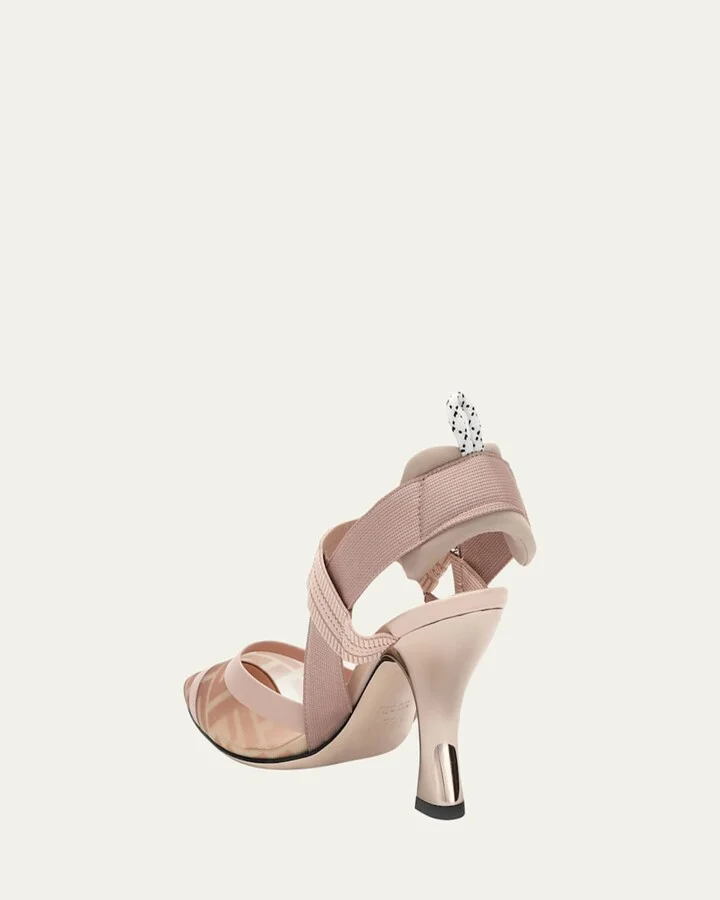 Colibri 85mm FF Mesh Slingback High-Heel Pumps - Image 3